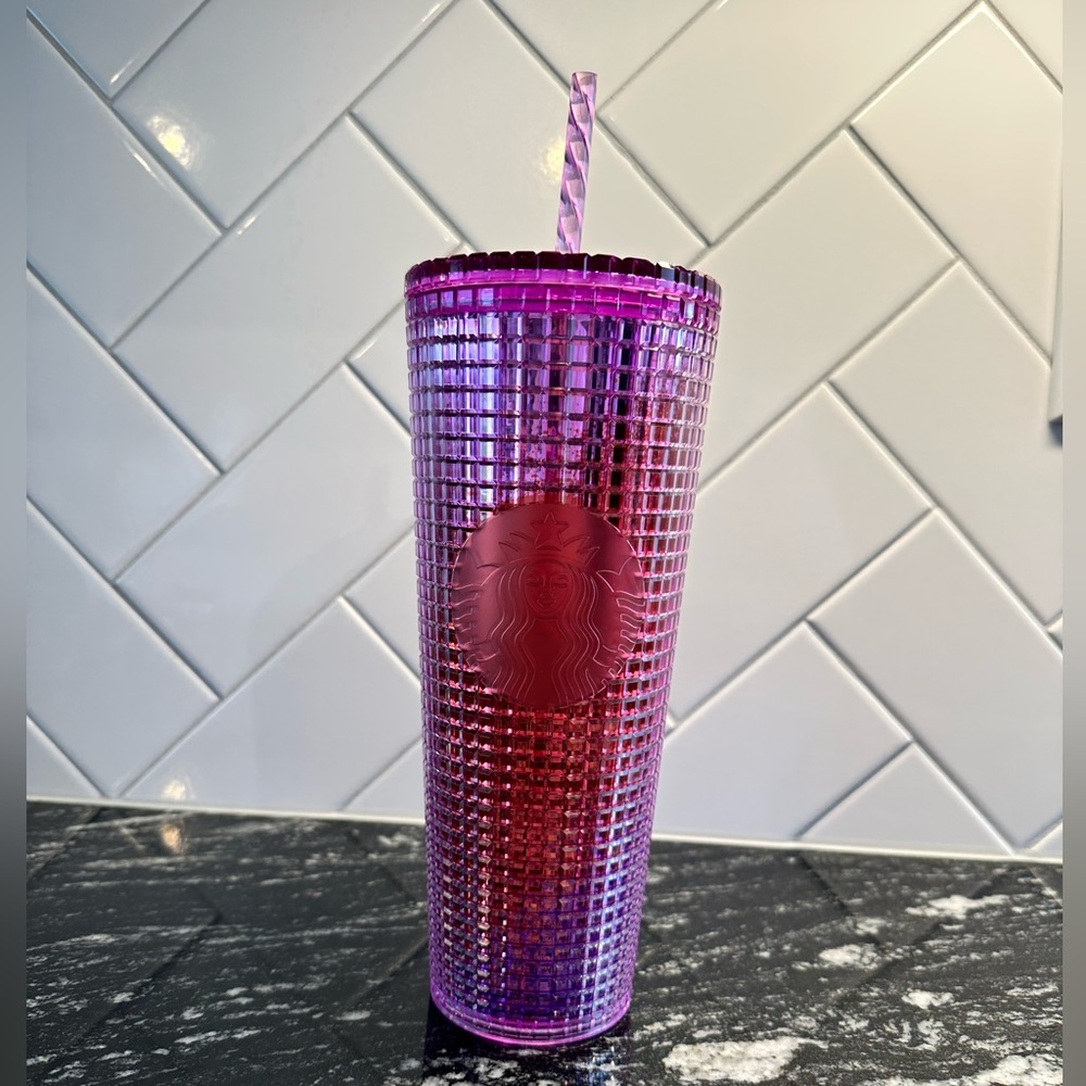 Starbucks Red and Purple Ombré Venti Tumbler